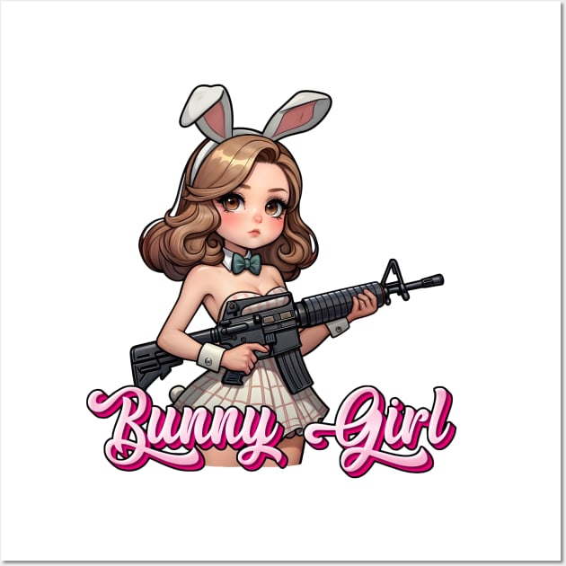 Tactical Bunny Girl Wall Art by Rawlifegraphic